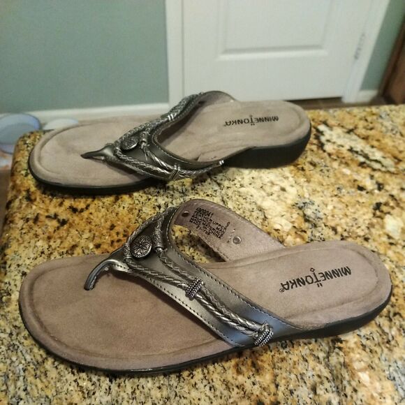 Minnetonka 5909041 Silverthorne Sandals Womens Size 9M Comfortable See Pics - Picture 4 of 8